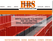 Tablet Screenshot of hbarricade.com